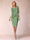 Sheath/Column Scoop Half Sleeves 2 Pieces Mother of the Bride Dress with Applique