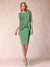 Sheath/Column Scoop Half Sleeves 2 Pieces Mother of the Bride Dress with Applique