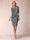 Sheath/Column Scoop Half Sleeves 2 Pieces Mother of the Bride Dress with Applique