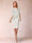 Sheath/Column Scoop Half Sleeves 2 Pieces Mother of the Bride Dress with Applique