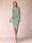 Sheath/Column Scoop Half Sleeves 2 Pieces Mother of the Bride Dress with Applique