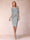 Sheath/Column Scoop Half Sleeves 2 Pieces Mother of the Bride Dress with Applique