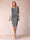 Sheath/Column Scoop Half Sleeves 2 Pieces Mother of the Bride Dress with Applique