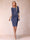 Sheath/Column Scoop Half Sleeves 2 Pieces Mother of the Bride Dress with Applique