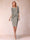 Sheath/Column Scoop Half Sleeves 2 Pieces Mother of the Bride Dress with Applique