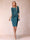 Sheath/Column Scoop Half Sleeves 2 Pieces Mother of the Bride Dress with Applique
