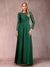 A-Line/Princess Scoop Long Sleeves Mother of the Bride Dresses with Applique