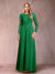 A-Line/Princess Scoop Long Sleeves Mother of the Bride Dresses with Applique