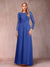 A-Line/Princess Scoop Long Sleeves Mother of the Bride Dresses with Applique