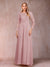 A-Line/Princess Scoop Long Sleeves Mother of the Bride Dresses with Applique