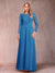 A-Line/Princess Scoop Long Sleeves Mother of the Bride Dresses with Applique