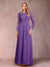 A-Line/Princess Scoop Long Sleeves Mother of the Bride Dresses with Applique