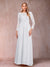 A-Line/Princess Scoop Long Sleeves Mother of the Bride Dresses with Applique