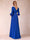 A-Line/Princess V-Neck Half Sleeves Mother of the Bride Dresses with Sash