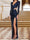 Sheath/Column V-Neck Long Sleeves Evening Dresses with Split Side