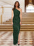 Sheath/Column One-Shoulder Sleeveless Evening Dresses with Split Side