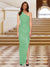 Sheath/Column One-Shoulder Sleeveless Evening Dresses with Split Side