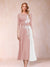 A-Line/Princess Scoop 3/4 Sleeves Mother of the Bride Dresses with Applique