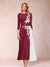 A-Line/Princess Scoop 3/4 Sleeves Mother of the Bride Dresses with Applique