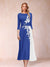A-Line/Princess Scoop 3/4 Sleeves Mother of the Bride Dresses with Applique