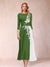 A-Line/Princess Scoop 3/4 Sleeves Mother of the Bride Dresses with Applique