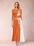 A-Line/Princess Scoop 3/4 Sleeves Mother of the Bride Dresses with Applique