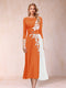A-Line/Princess Scoop 3/4 Sleeves Mother of the Bride Dresses with Applique