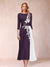 A-Line/Princess Scoop 3/4 Sleeves Mother of the Bride Dresses with Applique