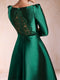 A-Line/Princess Scoop Long Sleeves Mother of the Bride Dresses with Applique