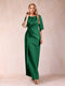 Sheath/Column Scoop Half Sleeves Mother of the Bride Dresses with Ruched