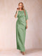 Sheath/Column Scoop Half Sleeves Mother of the Bride Dresses with Ruched