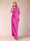 Sheath/Column Scoop Half Sleeves Mother of the Bride Dresses with Ruched