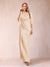 Sheath/Column Scoop Half Sleeves Mother of the Bride Dresses with Ruched