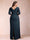Sheath/Column Scoop Half Sleeves Plus Size Mother of the Bride Dresses with Ruched