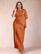Sheath/Column Scoop Half Sleeves Plus Size Mother of the Bride Dresses with Ruched