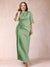 Sheath/Column Scoop Half Sleeves Plus Size Mother of the Bride Dresses with Ruched
