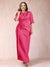 Sheath/Column Scoop Half Sleeves Plus Size Mother of the Bride Dresses with Ruched