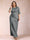 Sheath/Column Scoop Half Sleeves Plus Size Mother of the Bride Dresses with Ruched