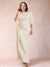 Sheath/Column Scoop Half Sleeves Plus Size Mother of the Bride Dresses with Ruched