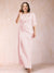 Sheath/Column Scoop Half Sleeves Plus Size Mother of the Bride Dresses with Ruched
