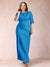 Sheath/Column Scoop Half Sleeves Plus Size Mother of the Bride Dresses with Ruched
