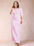 Sheath/Column Scoop Half Sleeves Plus Size Mother of the Bride Dresses with Ruched