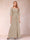 Sheath/Column Off-the-Shoulder Half Sleeves Mother of the Bride Dresses with Applique