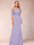 Trumpet/Mermaid One-Shoulder Half Sleeves Mother of the Bride Dresses with Ruched