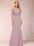Trumpet/Mermaid One-Shoulder Half Sleeves Mother of the Bride Dresses with Ruched