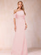 Trumpet/Mermaid One-Shoulder Half Sleeves Mother of the Bride Dresses with Ruched