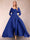 A-Line/Princess V-Neck 3/4 Sleeves Jumpsuits with Belt