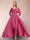 A-Line/Princess V-Neck 3/4 Sleeves Jumpsuits with Belt