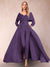 A-Line/Princess V-Neck 3/4 Sleeves Jumpsuits with Belt