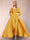 A-Line/Princess V-Neck 3/4 Sleeves Jumpsuits with Belt